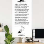 De vos en de ooievaar Poster (Thuiskantoor)