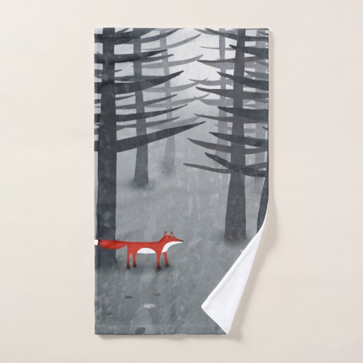 De vos en het bos bad handdoek (Handdoek)