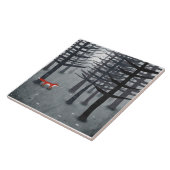 De vos en het bos tegeltje (Zijkant)