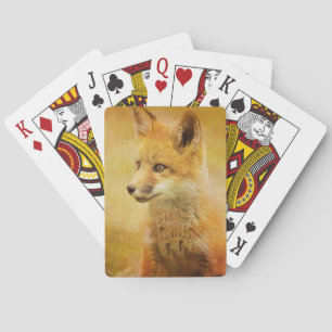 De vos in het hout pokerkaarten