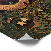 De vos | Night Spring Forest Art Poster (Hoek)