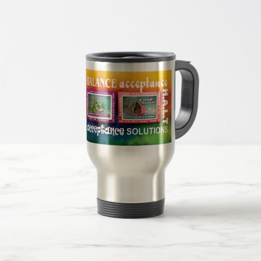 De Voyage 12 step recovery slogans coffee travel mug 26a (Devant droit)