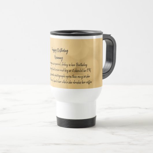 De Voyage 15 oz travel mug (Devant droit)
