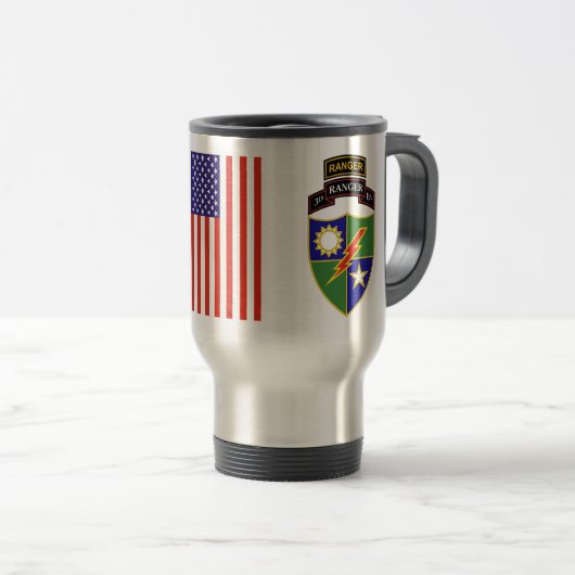 De Voyage 3e Bataillon - 75e Ranger avec TabTravel Mug (Devant droit)
