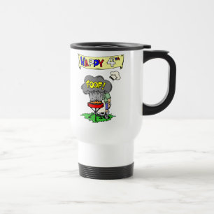 De Voyage 4 juillet Barre BQ Travel Mug