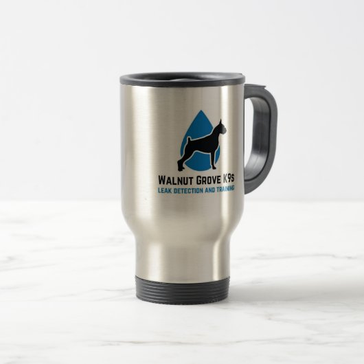 De Voyage 4 Paws Adrift & Walnut Grove K9s Travel Mug (Devant droit)