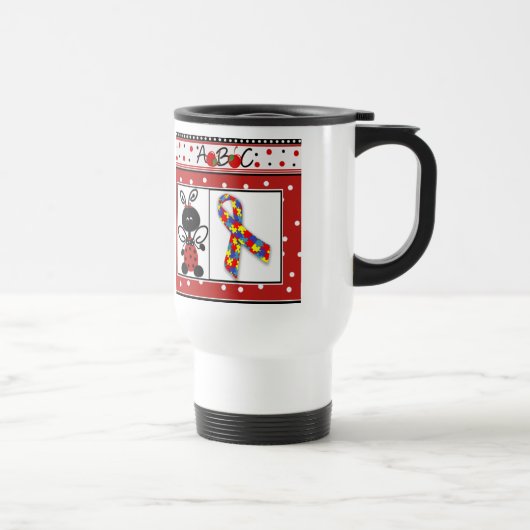 De Voyage ABC Sensibilisation sur l'autisme Mug (Droite)