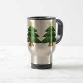 De Voyage Acier inoxydable Pine Tree 15 oz Mug (Devant droit)
