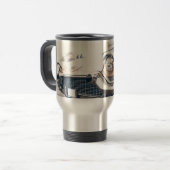 De Voyage Antique classique voiture café Mug (Devant gauche)
