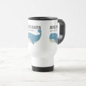 De Voyage Big Data taille important Mug (Devant droit)
