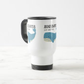 De Voyage Big Data taille important Mug (Devant gauche)