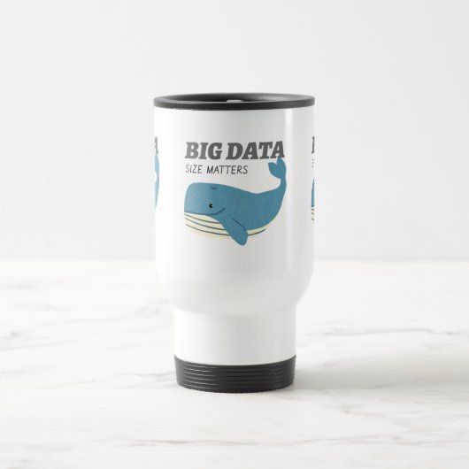 De Voyage Big Data taille important Mug (Centre)