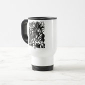 De Voyage Birth of the Wolves Retro Art Travel Mug (Devant gauche)