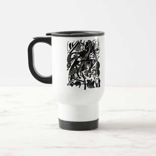 De Voyage Birth of the Wolves Retro Art Travel Mug (Gauche)