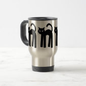 De Voyage Black Cat Witch Familier Pagan Mug Wiccan Cup (Devant gauche)