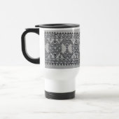 De Voyage Blackwork embroidery travel mug (Gauche)