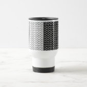 De Voyage BLANC ET NOIR KNIT Travel Mug (Centre)