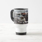 DE VOYAGE BLANC GROG RIG TRUCKER'S TRAVEL MUG (Devant gauche)