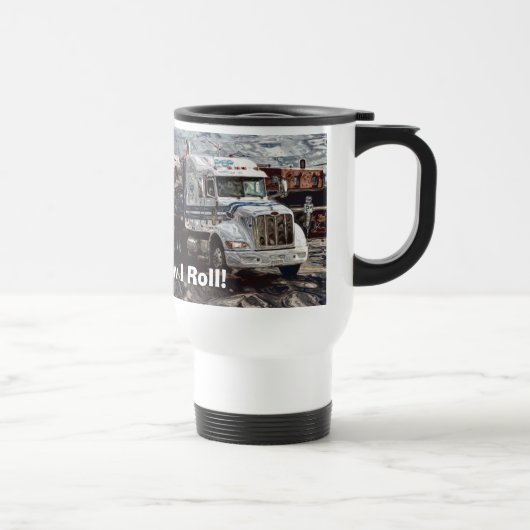 DE VOYAGE BLANC GROG RIG TRUCKER'S TRAVEL MUG (Droite)