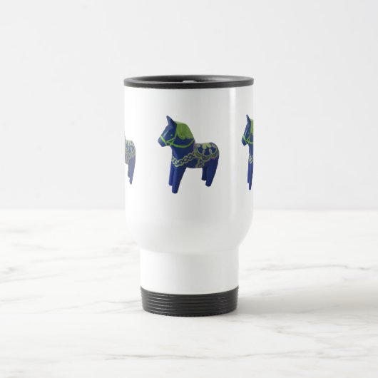 De Voyage Bleu Dala Horse Commuter Mug (Centre)