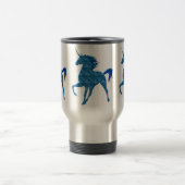 De Voyage Blue Fire Unicorn Travel Mug (Centre)