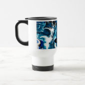 De Voyage Café Abstrait bleu Mug personnalisé (Gauche)