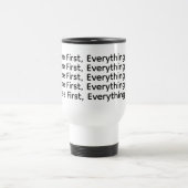 De Voyage Café d'abord, tout plus tard" Mug (Centre)