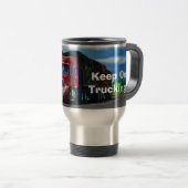 De Voyage Camions Big Rig Cargo Camion Coffee Mug (Devant droit)