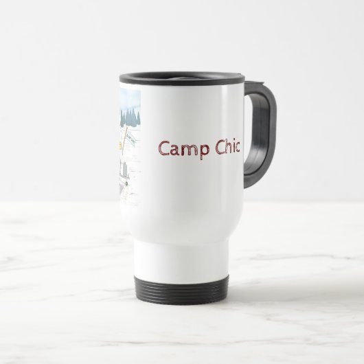 De Voyage Camp Chic Travel Mug (Devant droit)