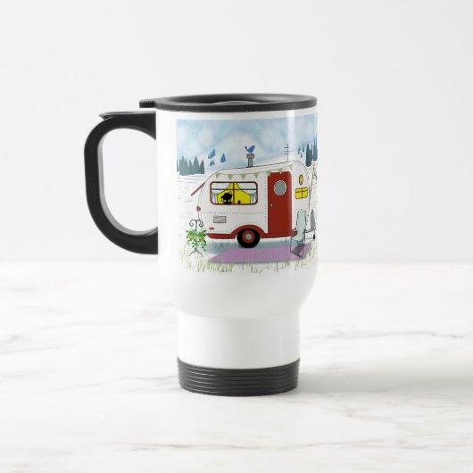 De Voyage Camp Chic Travel Mug (Gauche)
