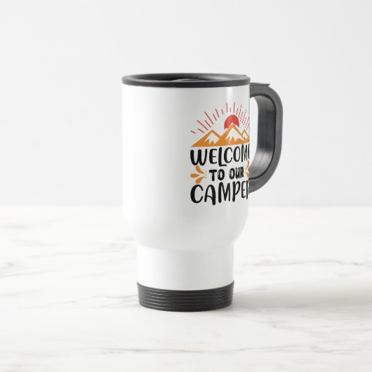 De Voyage Camping Travel Mug (Devant droit)