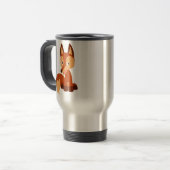 De Voyage Caricature mignon Fox Commuter Mug (Devant gauche)
