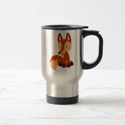 De Voyage Caricature mignon Fox Commuter Mug (Droit)