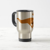 De Voyage Caricature très rapide Kangaroo Mug (Devant gauche)