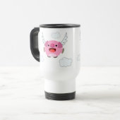 De Voyage Cartographie volante mignonne Cochon Commuter Mug (Devant gauche)