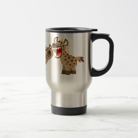 De Voyage Cartoon Hyenas Commuter Mug (Droit)