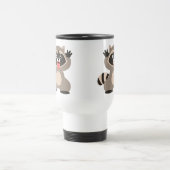 De Voyage Cartoon Raccoon Commuter Mug (Centre)