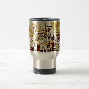 De Voyage Chasseur vintage Avec Chiens Aluminium Travel Mug
