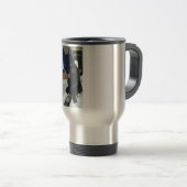 De Voyage Chat langue télévoyage mug drôle (Devant droit)