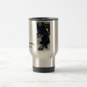 De Voyage Chat langue télévoyage mug drôle (Centre)
