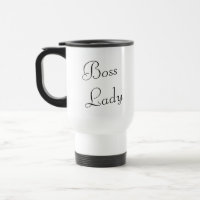 Chic Boss Lady Travel Mug avec des lettres tendanc