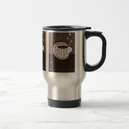 De Voyage Coffee Art Travel Mug (Droit)