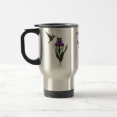 De Voyage Colibri Iris Flower Travel Mug (Gauche)