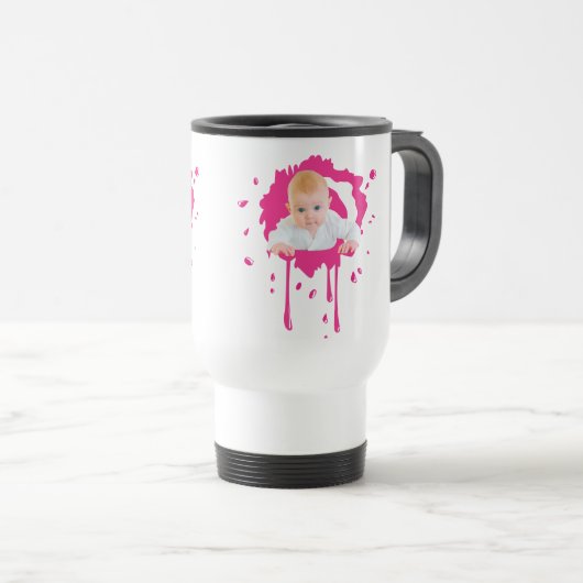 De Voyage Concevez votre propre bébé Photo Mug (Devant droit)