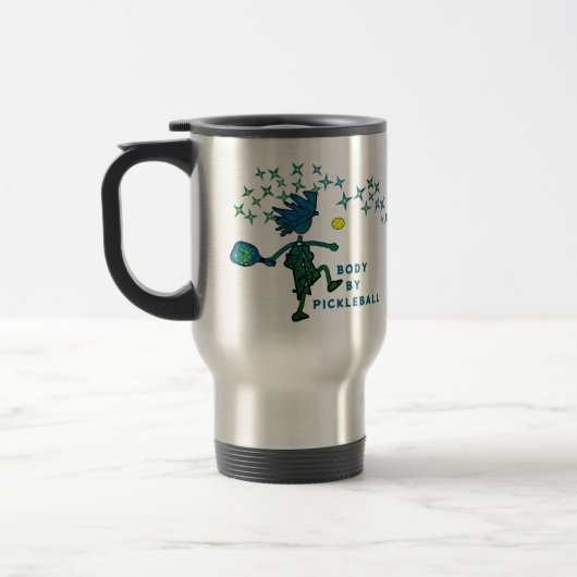 DE VOYAGE CORPS PAR PICKLEBALL CAFÉ MUG (Gauche)
