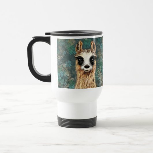 De Voyage Curieux Llama Travel Mug - Smile (Gauche)