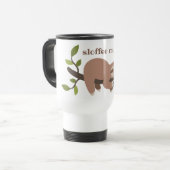 De Voyage Custom Funny Cartoon Sloth Travel Mug (Devant gauche)