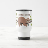 De Voyage Custom Funny Cartoon Sloth Travel Mug (Centre)