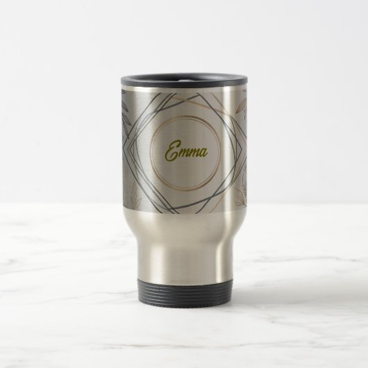 De Voyage Custom Name or Initial Travel Mug – Personal Gift (Centre)