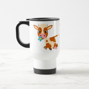 De Voyage Cute caricature Trotting Cow Commuter Mug